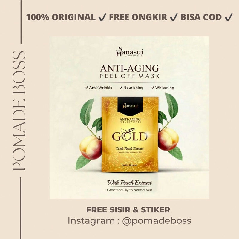 Masker Naturgo Gold Peel Off Komedo