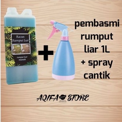 Pembasmi rumput liar dan gulma lengkap dengan spray cantik