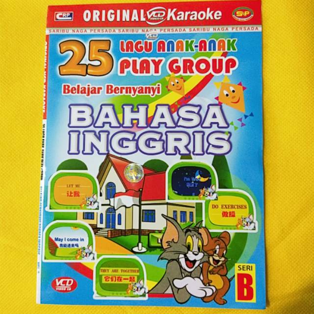 KASET VCD ORIGINAL VIDEO ANAK ANAK BELAJAR BAHASA INGRIS SAMBIL BERNYANYI KARAOKE