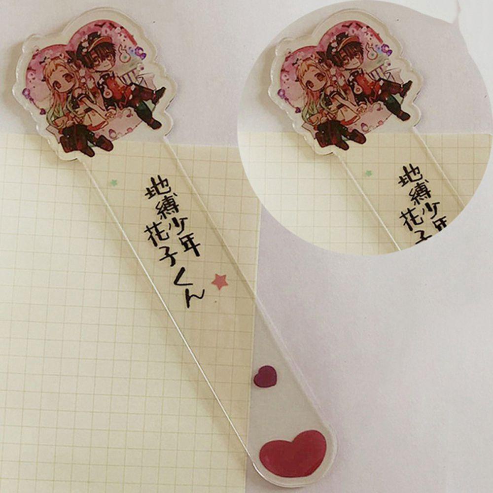Agustina Hanako-kun Anime Bookmark Lucu Alat Tulis Daily Life Planner Stiker Nota Pesan Alas Tulisan Perlengkapan Sekolah Perlengkapan Belajar Bantu Membaca