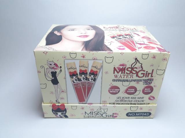 LIP TINT MISS GIRL WATER TINT HARGA 6 PCS