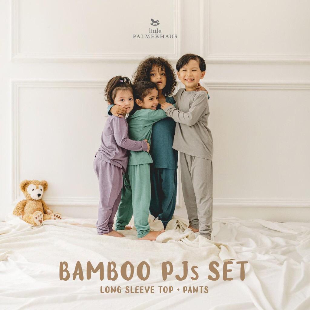 PROMO 7.7 PROMO BAJU LEBARAN PROMO Little Palmerhaus setelan piyama anak Pajamas Bamboo PJs Pyjamas Set 1-6 Tahun