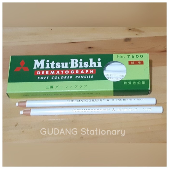 

Kusus Hari Ini Pensil Kaca Dermatograph 7600 Mitsu-Bishi Putih Murah