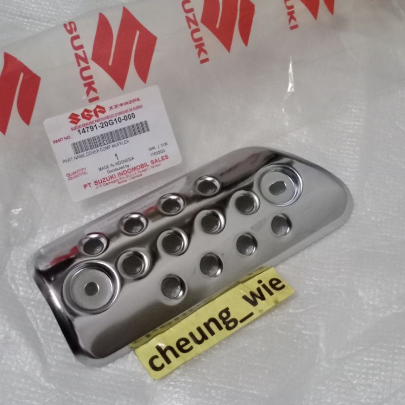 14791-20G10-000 tutup knalpot/tameng knalpot suzuki New smash 110 - Smash NR ori sgp