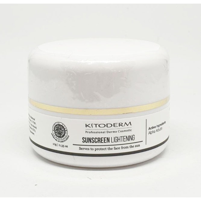 Kitoderm Sunscreen Lightening Cream 10gr Original / Krim Tabir Surya Pencerah BPOM Aman KT0101106