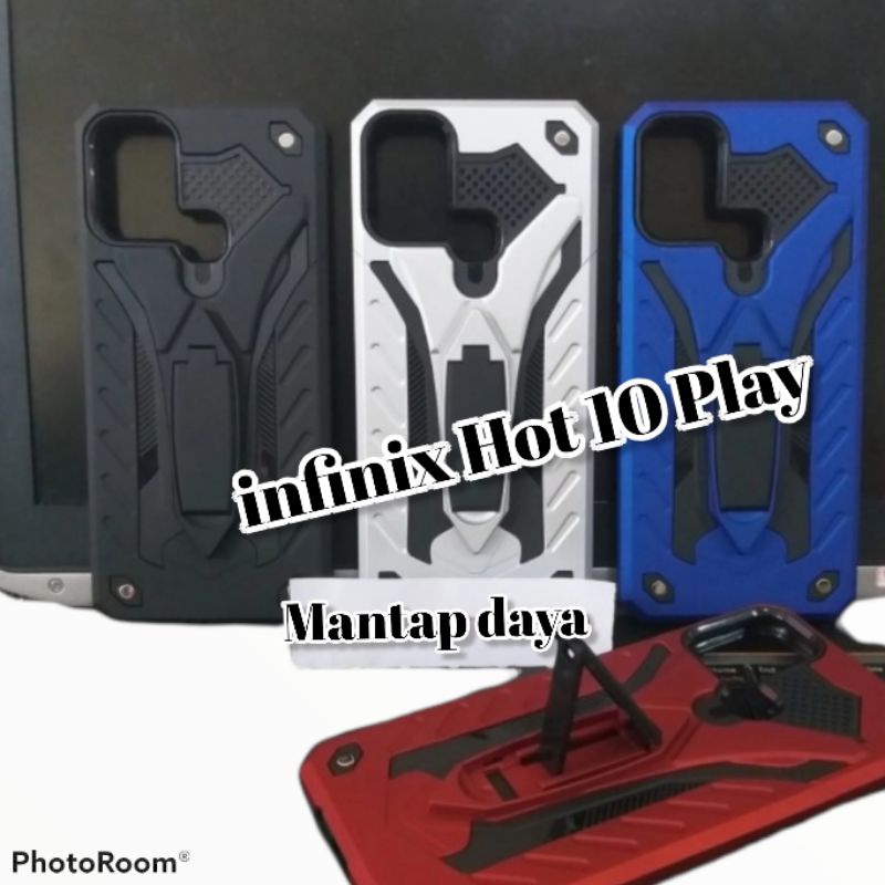 Hard Case Phantom Infinix HOT 10 Play  Stand Iron Transformers Hard case Robot