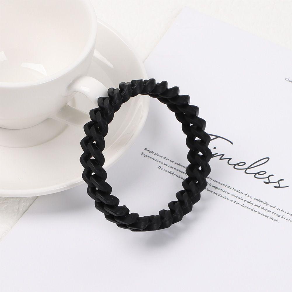 Solighter Gelang Silikon Manset Aksesoris Perhiasan Silica Gel Charm Band
