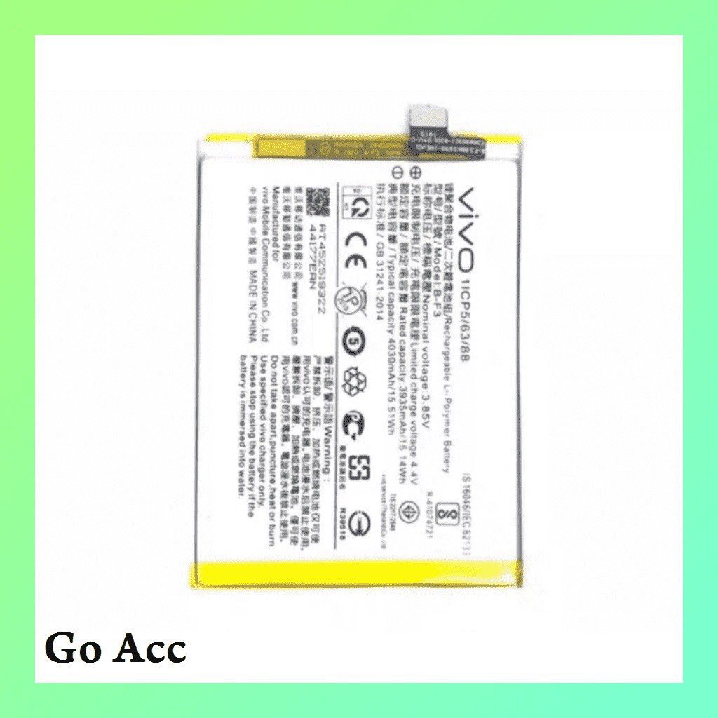 Baterai Battery Vivo Y51/B-95,Y53/B-C1,Y55/B-B1,Y91 Y93 Y95/B-F3