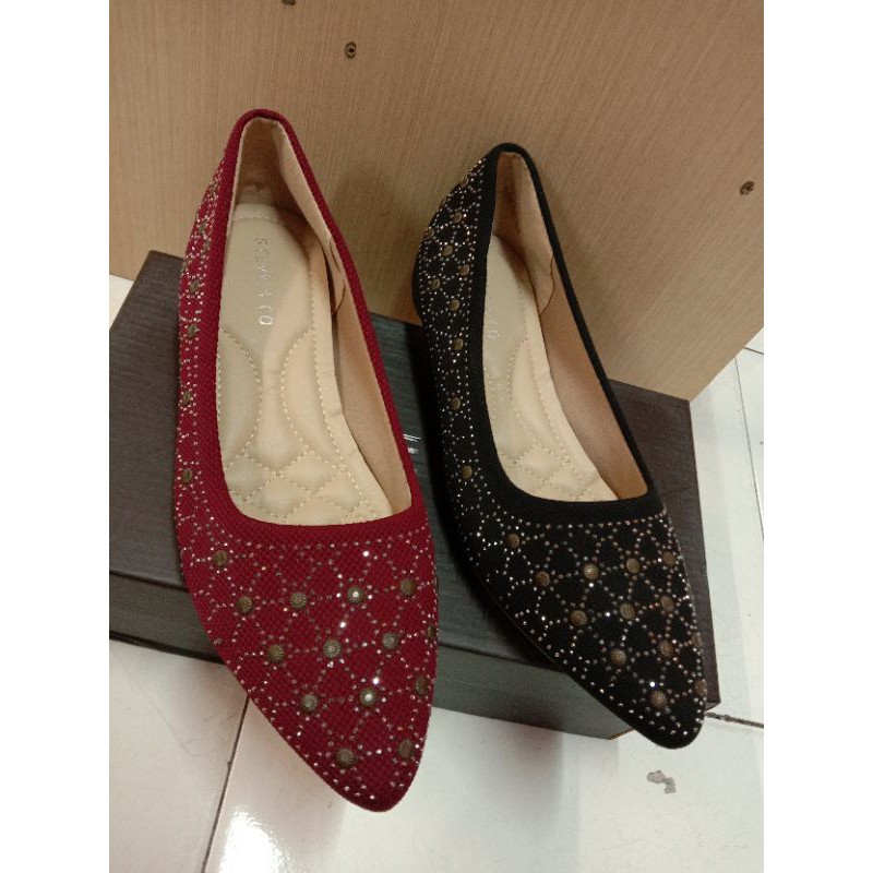 FLAT SHOES WEDGES ORI MERK MATAHARI STEVE&CO SOL EMPUK