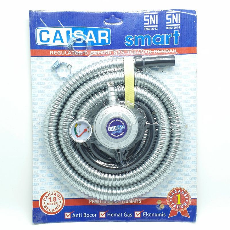 Caisar SMART Paket Regulator Meter + Selang Aluminium SNI