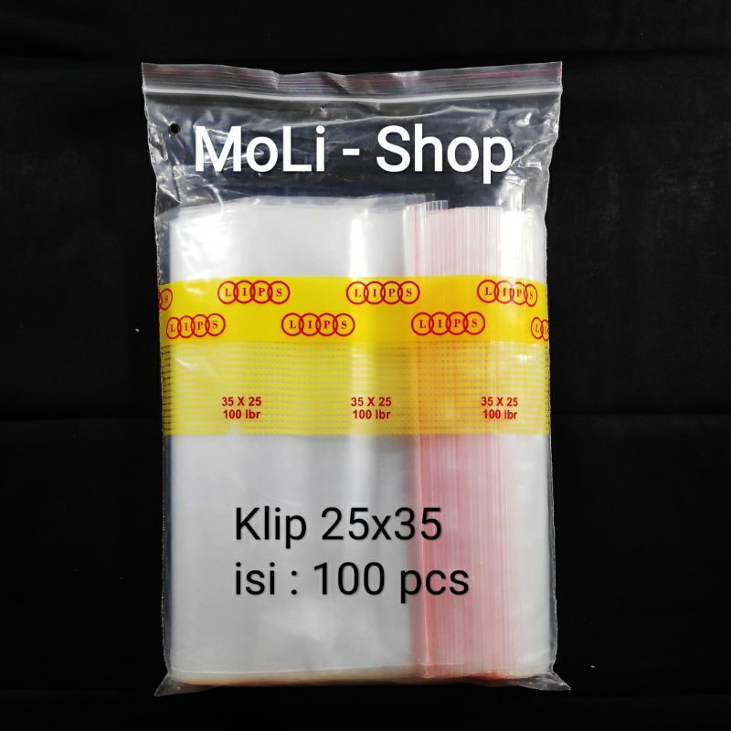 Plastik Klip Uk 25x35 (100pcs) - plastik Zipper lock