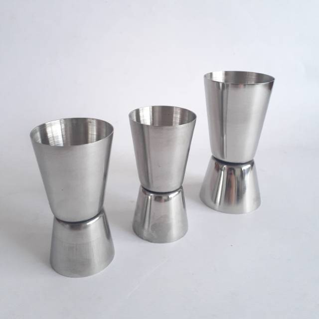 DAPURMAMI Jigger Stainless Takaran Stainless Gelas Takar