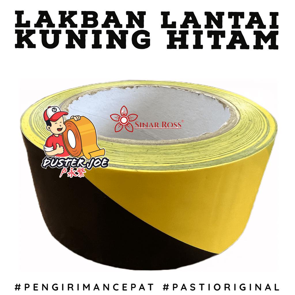 

RK Lakban Lantai Floor Marking Sinar Ross Kuning Hitam 48mm x 33 M Per 1 Pcs