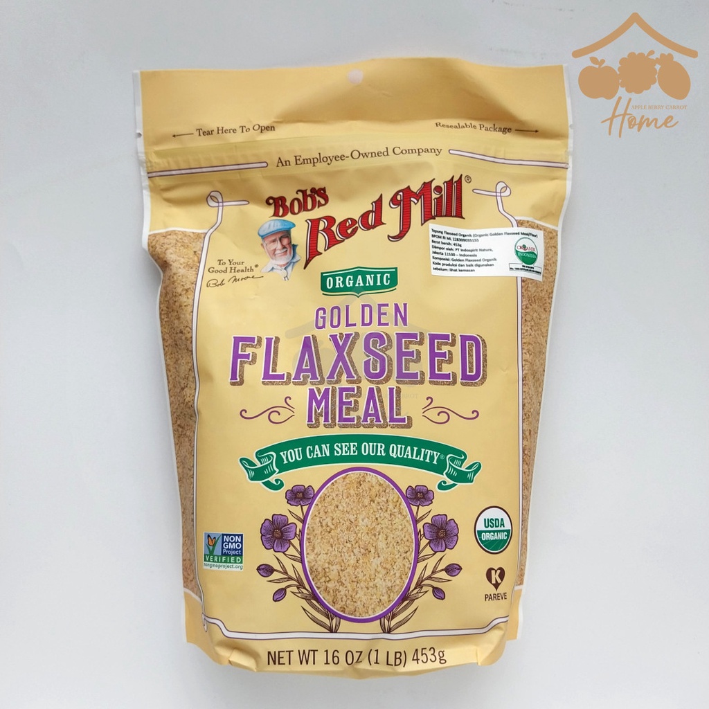 

Bobs Red Mill ORGANIC Golden Flaxseed MEAL 16 OZ 1 lb 453 gr flax seed
