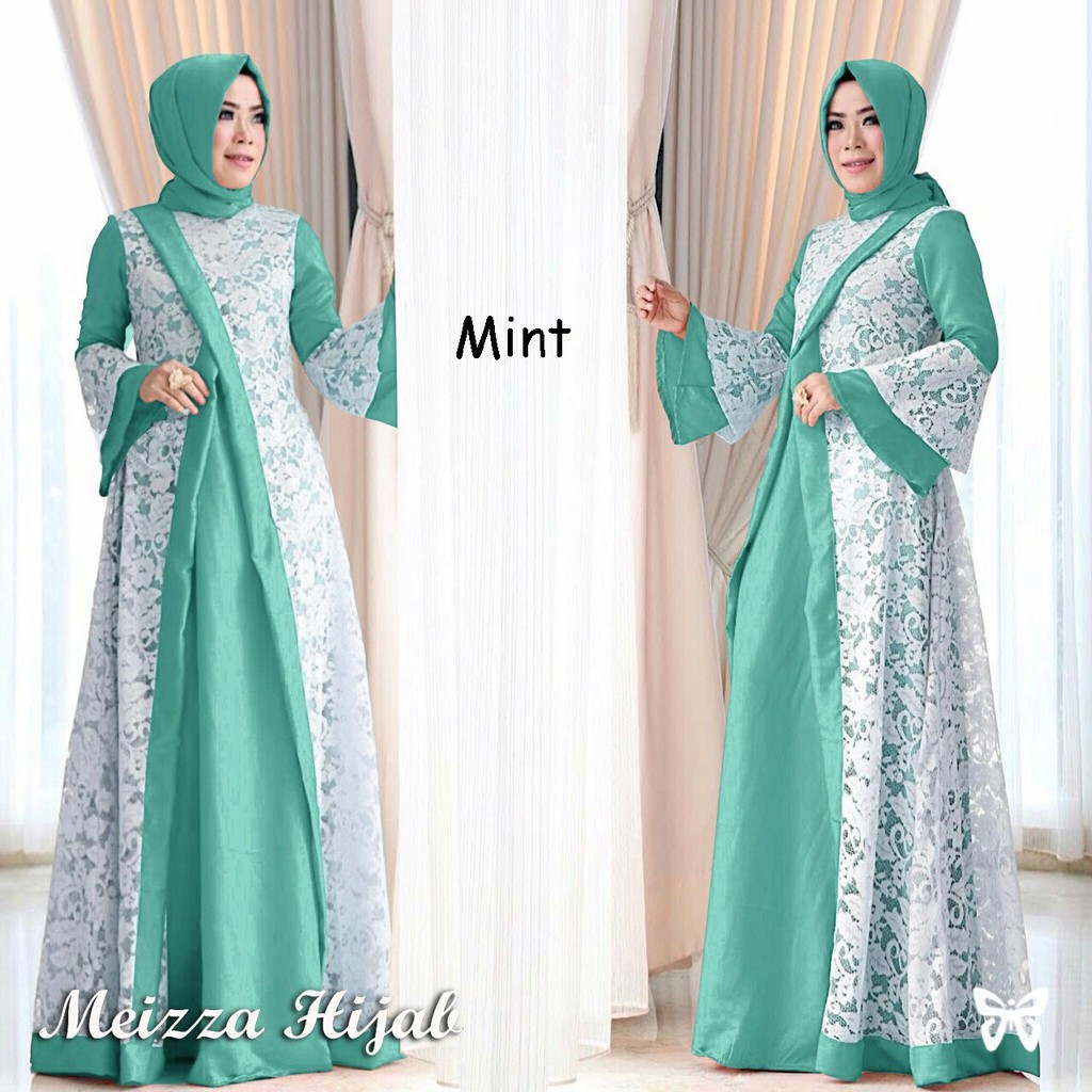 baju gamis  - GAMIS MEIZZA HIJAB BRUKAT