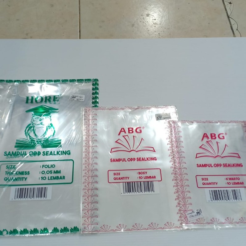 Jual Sampul Buku Sampul Plastik Opp Sealking Abg Kwarto Boxy Folio Isi