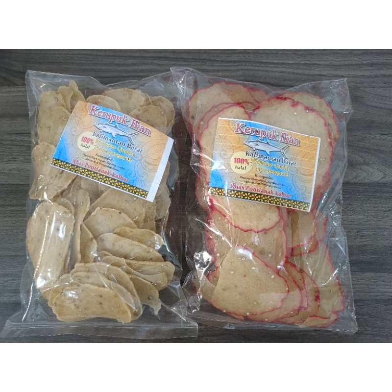 

Kerupuk Ikan Tenggiri Sticker 500g Khas Pontianak