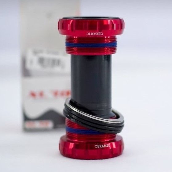 BB XLR8 Ceramic HT 2 Drat Black Red Hitam Merah Sepeda MTB Road bike Loncer Original