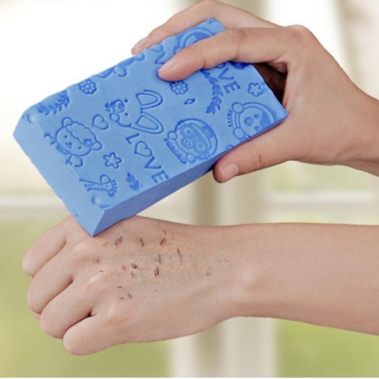 Spon Busa Mandi Sponge Spons Pembersih Daki Dewasa Bayi dan Anak Penghilang Pengangkat Kulit Mati