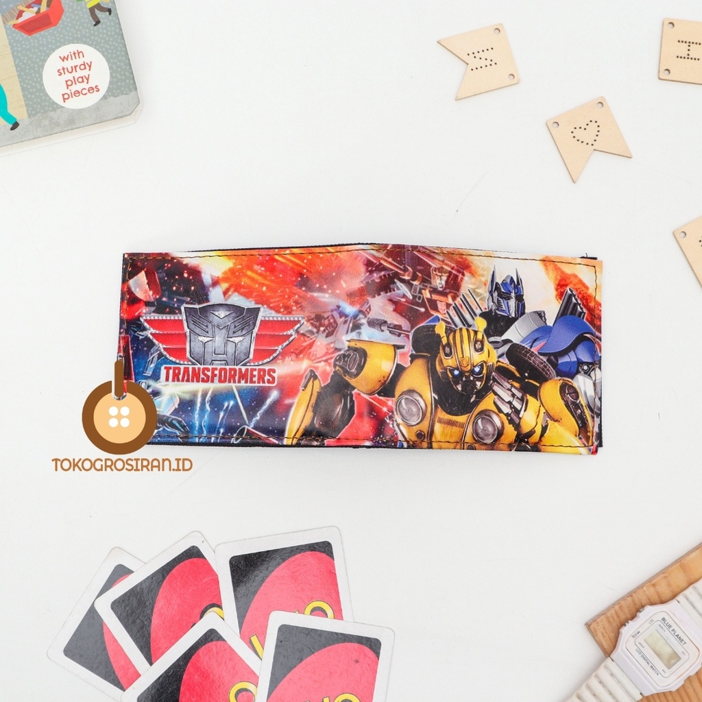 TOKOGROSIRAN.ID - DOMPET ANAK KARAKTER SUPERHERO ROBOT TERMURAH FASHION DOMPET ANAK COWOK