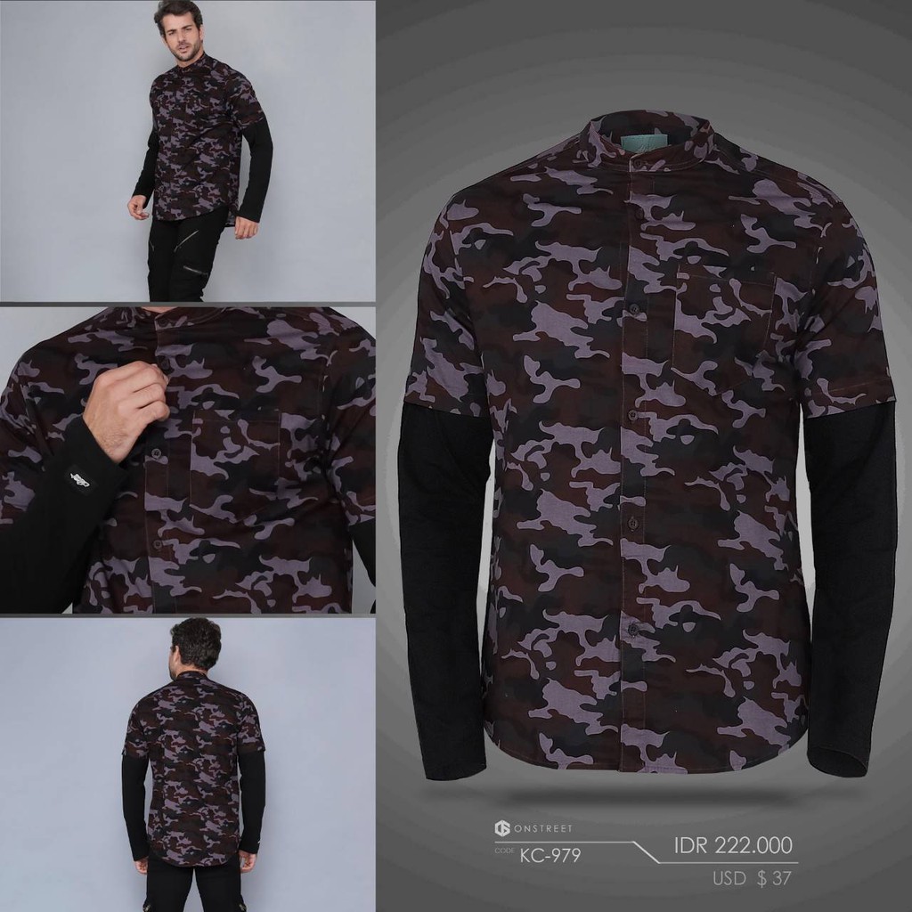 CAMO SHIRT DOUBLE LAYER