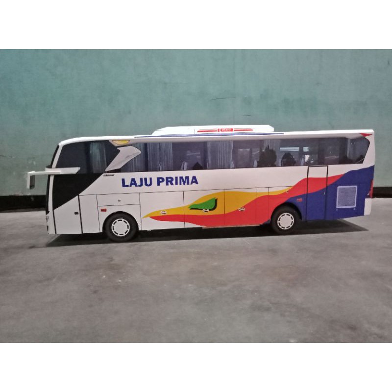 Miniatur bus RC remot control cas Laju Prima voyager