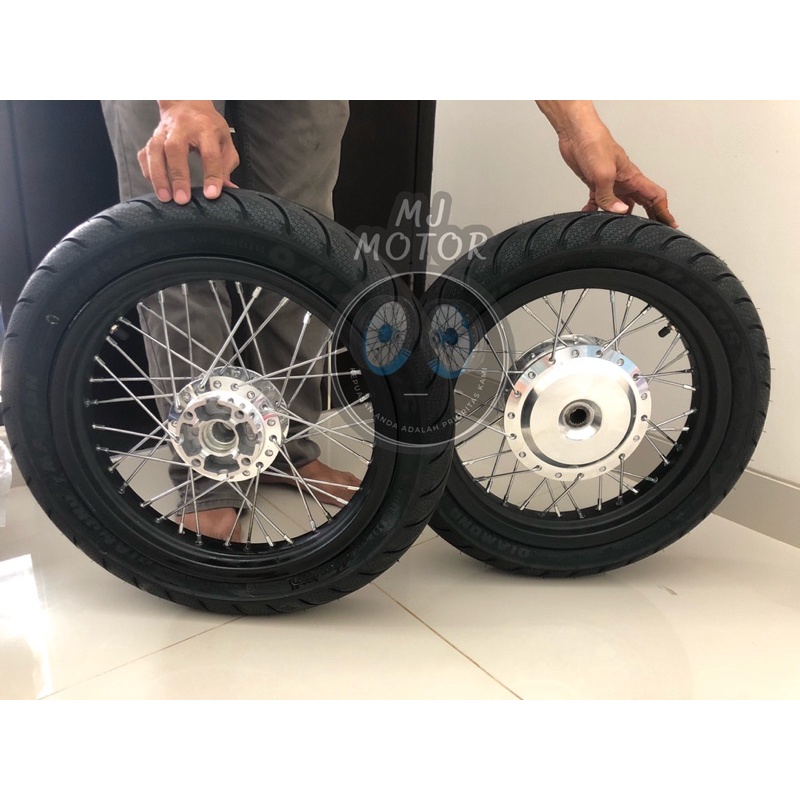 Paketan Matic ring 14 tapak lebar siap pakai - Beat - Mio  - Fino - Scoopy - Vario - dll