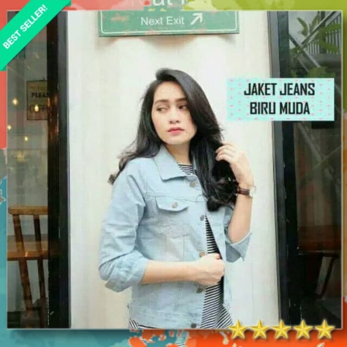 Promo JAKET JEANS AURORA/AURORI jaket bomber wanita jaket army jaket milea Nih