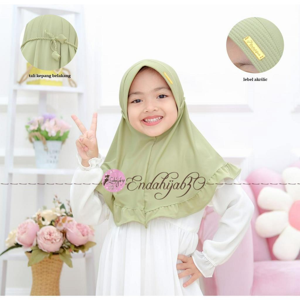 [ NEW ] jilbab anak / 3-6 tahun / ropel rempel / kerudung anak / hijab anak