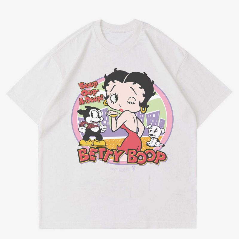 KAOS VINTAGE BETTY BOOP | T-SHIRT VINTAGE 90'S | BAJU PUTIH BOOP