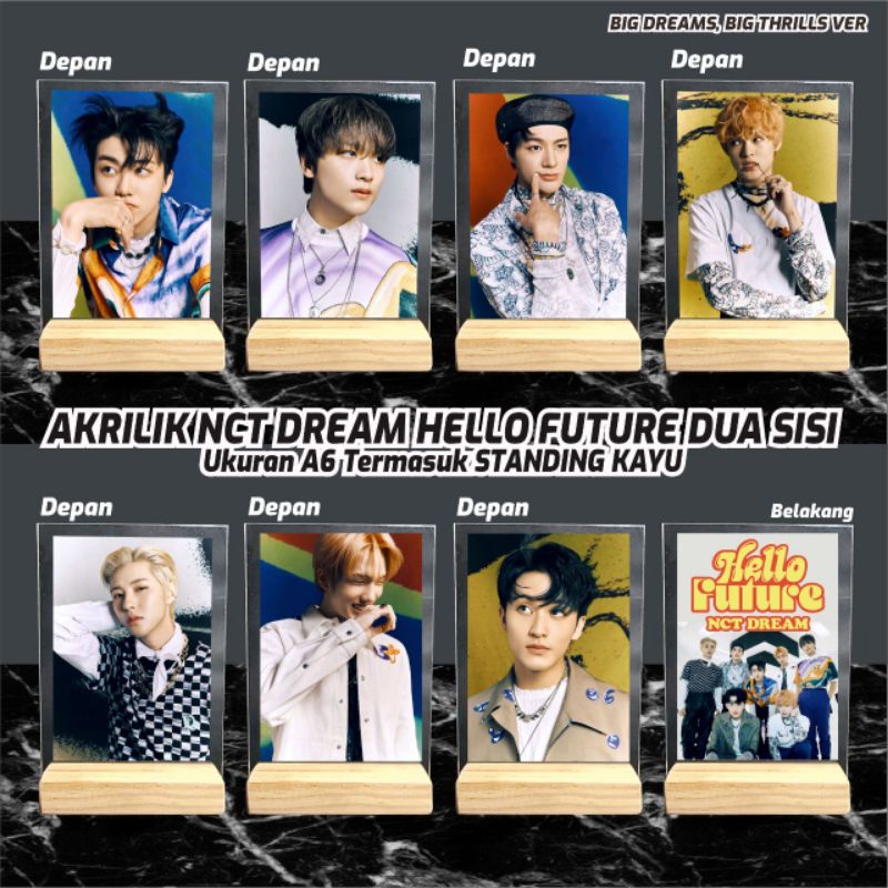 Akrilik Photo NCT DREAM KPOP // HELLO FUTURE // Gambar 2 Sisi