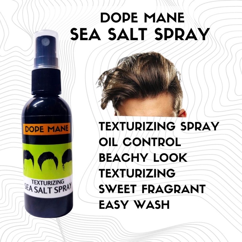 SEA SALT HAIR TEXTURIZING SPRAY DOPE MANE + GRATIS SISIR SAKU