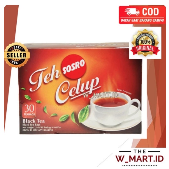 

SOSRO TEH CELUP KOTAK SOSRO INDONESIAN BLACK TEA 30S