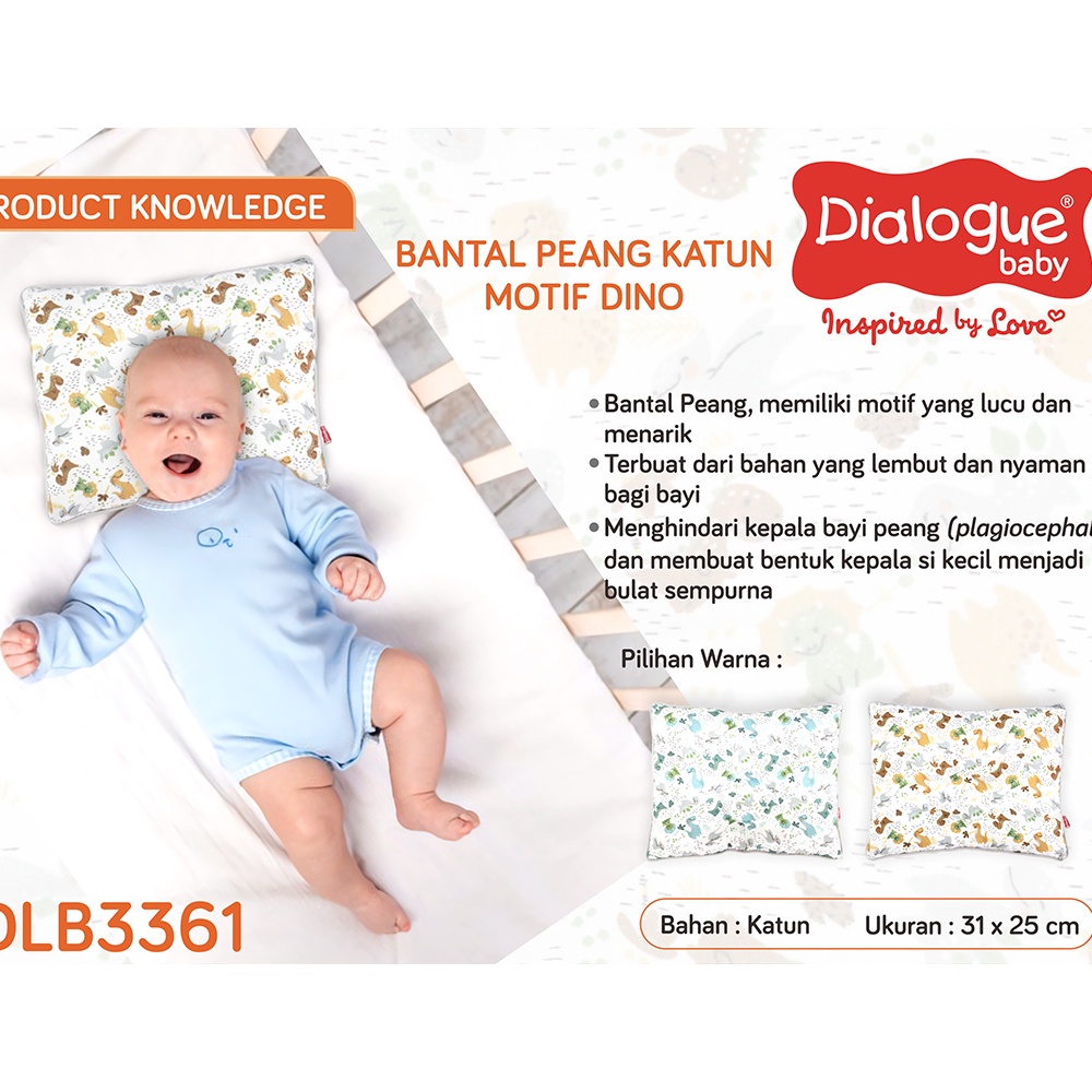 Dialogue Bantal Peang Motif | Bantal Bayi Anti-Peang