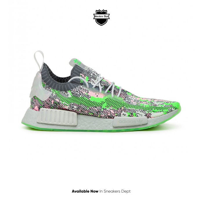 Sepatu Sneakers Pria ADIDAS NMD R1 PRIMEKNIT "HYPER POP" ORIGINAL - 39