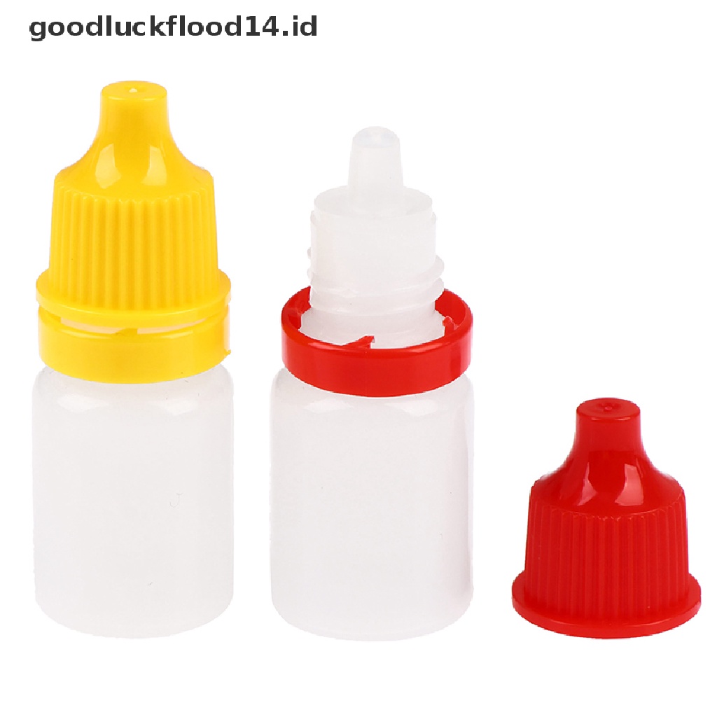 [OOID] 50pcs PET Plastic Empty Dropper Bottle 5ML Liquid Eye Clear Water Vial ID