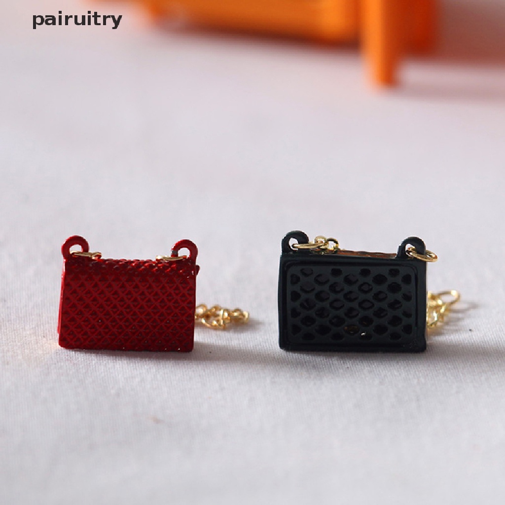 Prt Miniatur Tas Handbag Mini Bahan Metal Untuk Dekorasi Rumah Boneka PRT