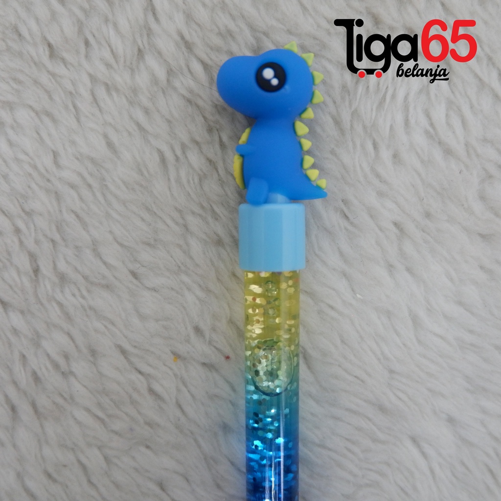 365 GEL PEN #41154 Pulpen Gel Glitter Bahan Plastik Karakter