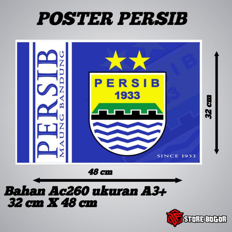 Poster Persib Bandung Poster dinding besar