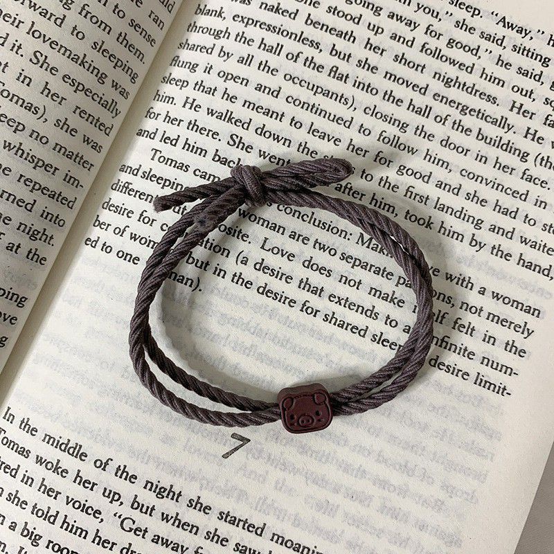 Ikat Rambut Motif / Gelang Motif / Kuncir Rambut Korea Motif / Gelang Warna-6