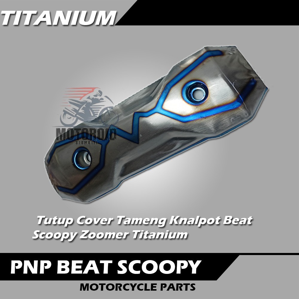 Cover Knalpot Zoomer Titanium PNP BEAT SCOOPY