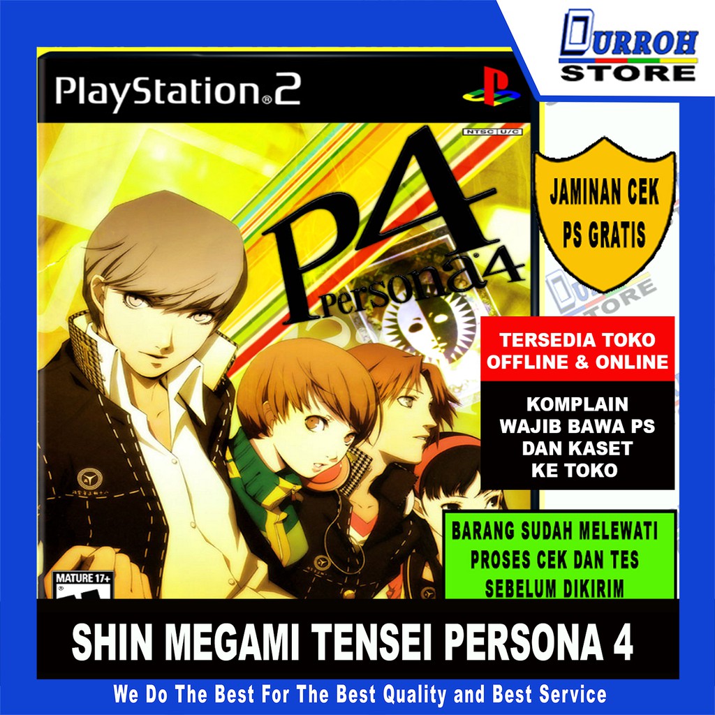 KASET GAME PS2 SHIN MEGAMI TENSEI PERSONA 4