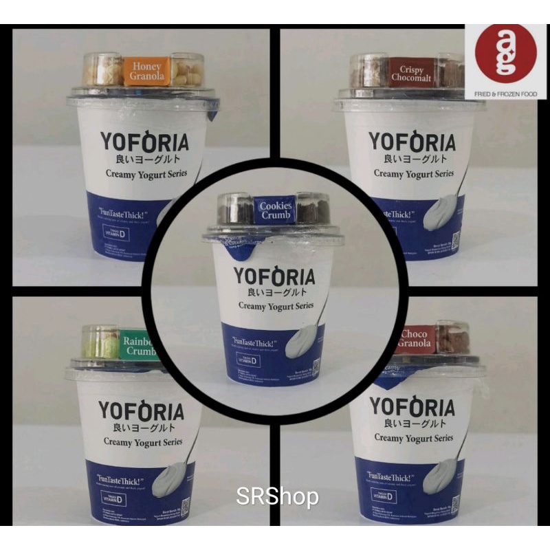 yogurt yoforia crunch & creamy stirred yogurt 90g