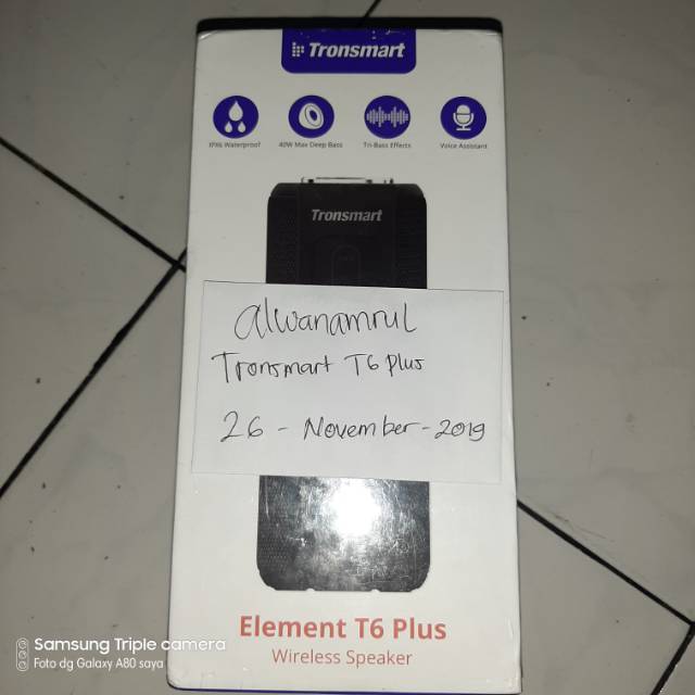 Tronsmart T6 Plus Original 100% - Warna Black