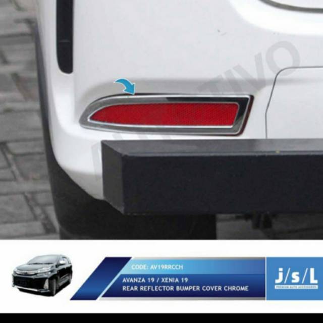 cover ring reflektor Avanza Xenia 2019 chrome jsl