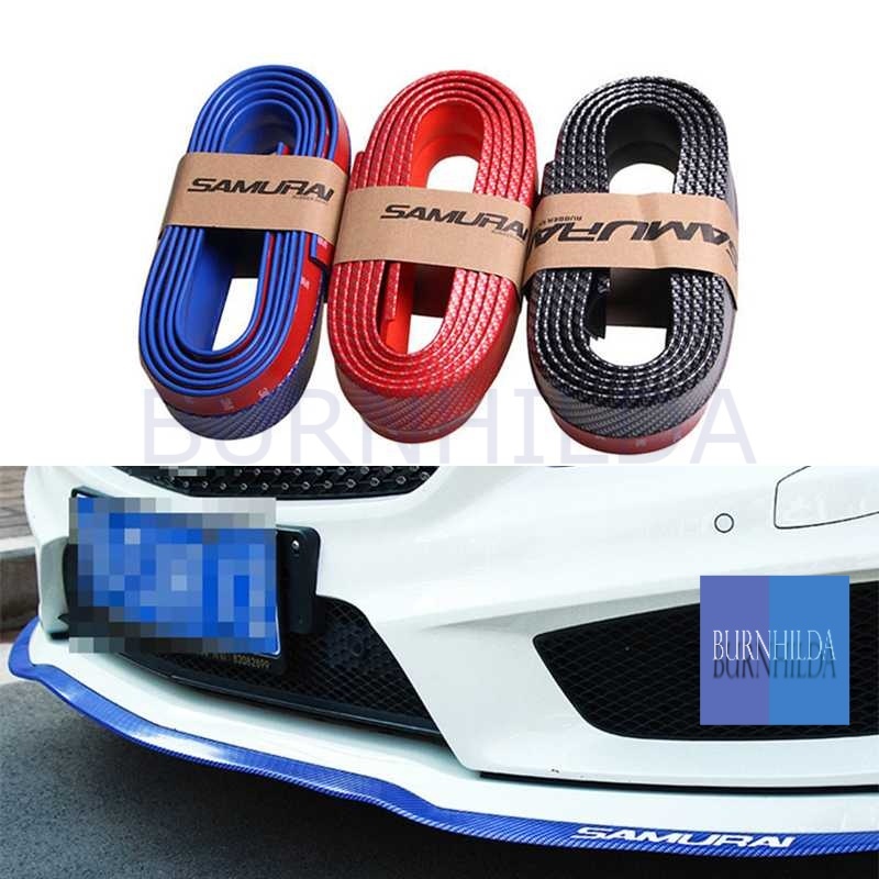 Stiker mobil Carbon Fiber Anti Collision Strip Bumber Mobil accesoris mobil burnhilda