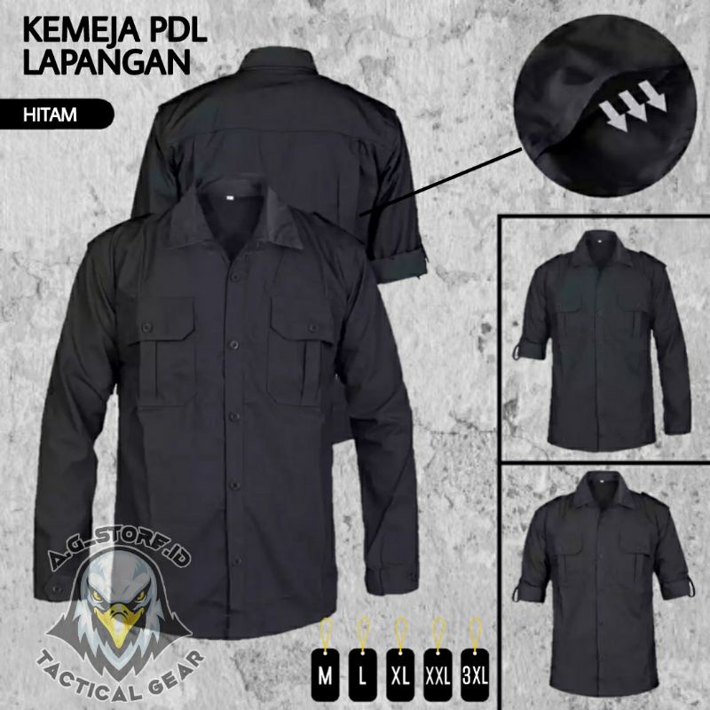 Seragam Baju Kemeja Lapangan Tactical Panjang Trans TV Net TV PDL PDH Bahan Ripstop