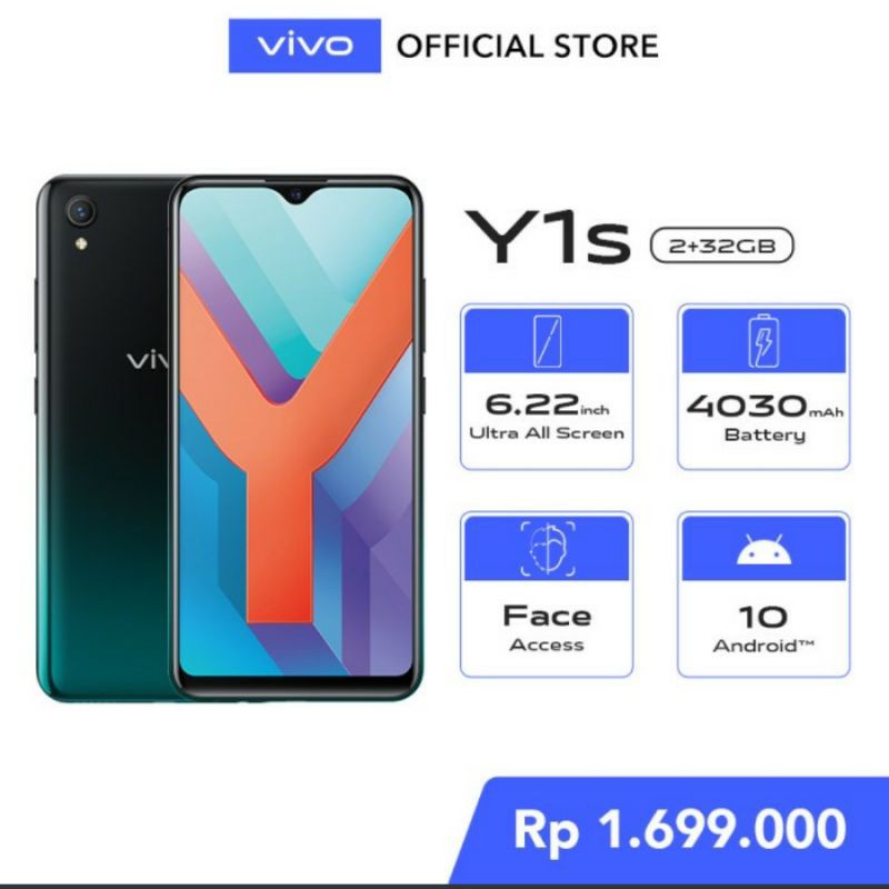 Vivo Y1s [2/32] - Official Store - Garansi Resmi Vivo 1 Tahun