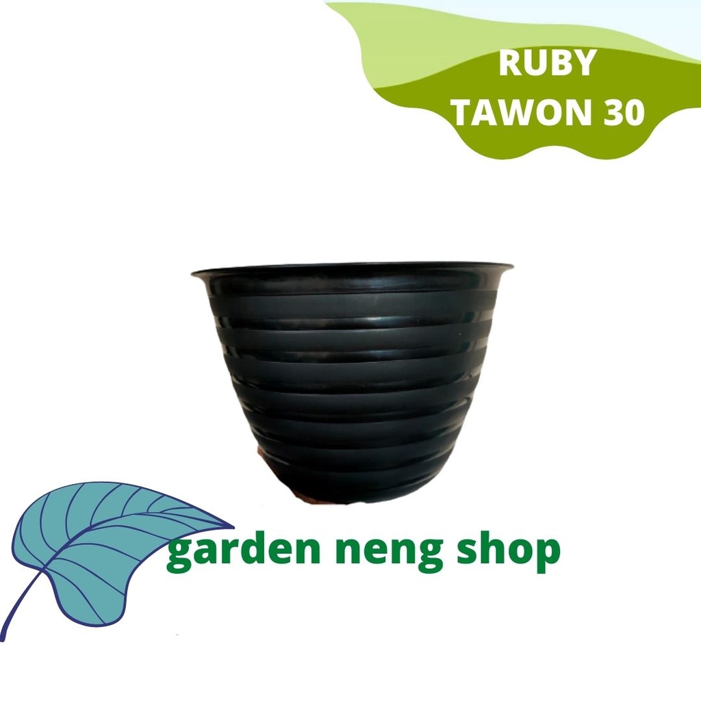 POT RUBY TAWON 30 HITAM -POT KUMBANG TAWON 30 CM HITAM  POT TAWON BESAR MURAH GROSIR POT