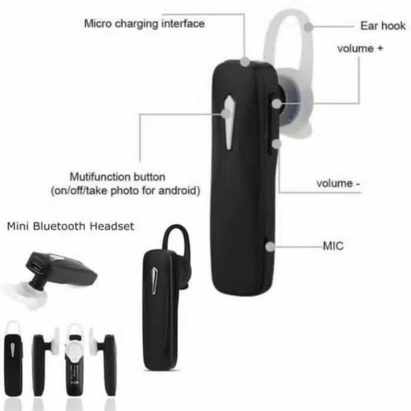 Earphone Bluetooth INFINIX wireless Mono1 headset telfon bisnis mic